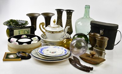 Lot 1329 - An assortment of ceramics, glass, metalware...