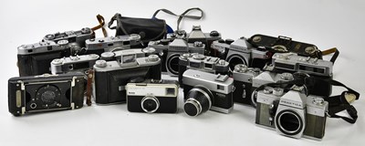 Lot 1446 - A collection of 35mm film cameras, to include...