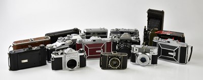 Lot 1447 - A collection of 35mm film cameras, to include...