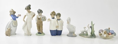 Lot 1259 - NAO; four figures and three models including a...