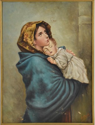 Lot 239 - A POBLETC; an early 20th century oil on canvas,...