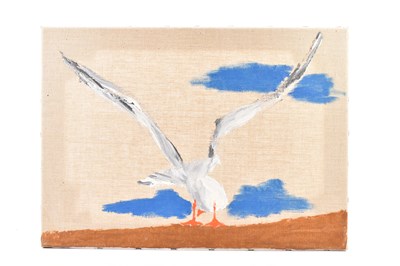 Lot 1575 - JACOB SUTTON; oil on canvas, "Interesting",...