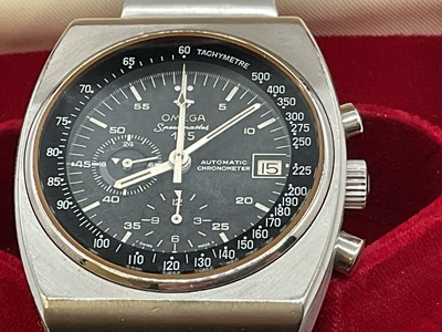 Lot 372 - OMEGA; a Speedmaster 125 chronograph automatic...