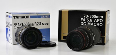 Lot 1408 - SONY; two Sony mount auto focus lenses, to...