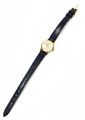 Lot 1696 - TRESSA; an 18ct yellow gold wristwatch with...
