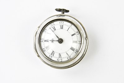 Lot 1191 - WILLIAM BURNETT, LONDON; a key wind silver...