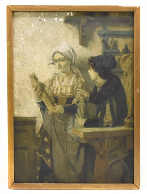 Lot 1089 - JULIAAN DE VRIENDT (Belgian, 1847-1935); oil...