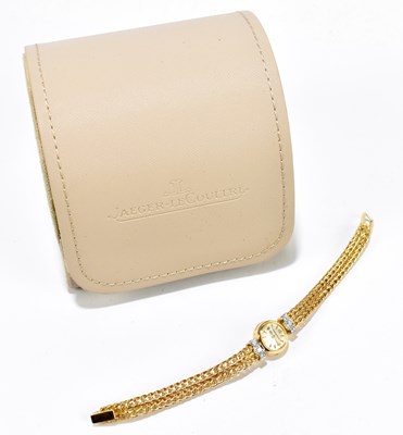Lot 1644 - JAEGER-LE COULTRE; a lady's 18ct yellow gold...