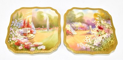 Lot 743 - J. PRICE FOR ROYAL DOULTON; two hand painted...