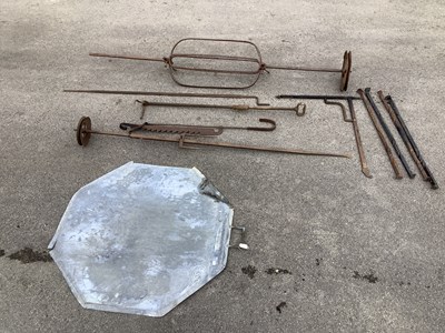 Lot 1221 - A large drip tray, together with a collection...