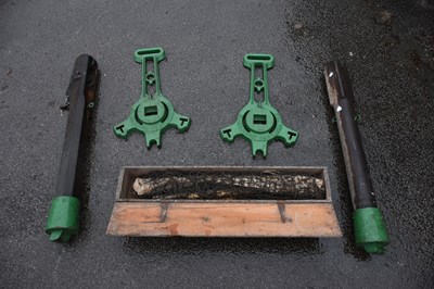 Lot 2391 - SLAZENGER; a pair of Stadium Pole tennis nets,...