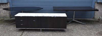 Lot 44 - A large contemporary rectangular table on...