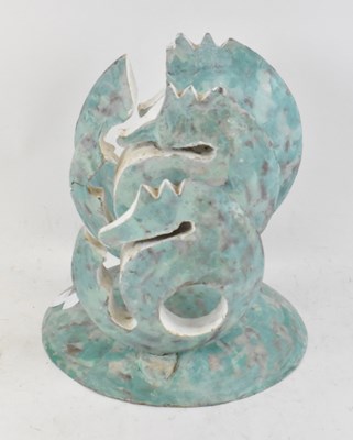 Lot 574 - RON WOOD (1922-2009); a green abstract three...