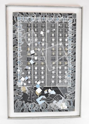 Lot 277 - RON WOOD (1922-2009); abstract acrylic on...