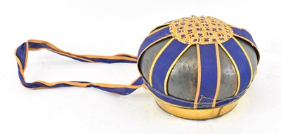 Lot 562 - An Indian cooking pot with blue and yellow...