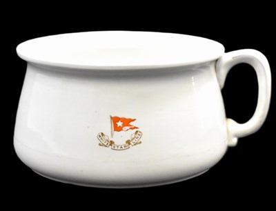 Lot 690 - WHITE STAR LINE; a ceramic chamber pot, with...