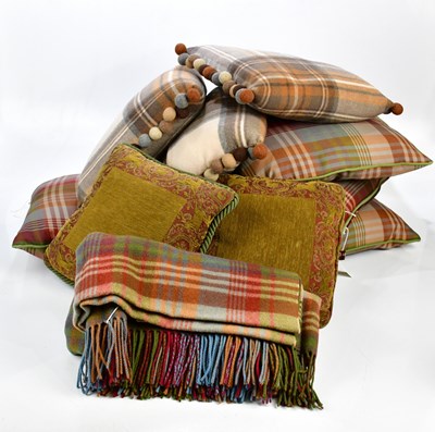 Lot 828 - MULBERRY HOME; a 100% wool Ancient tartan...