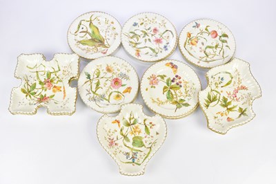 Lot 2824 - ROYAL CROWN DERBY; a 19th century hand painted...