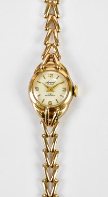 Lot 617 - ACCURIST; a lady's vintage 9ct yellow gold...