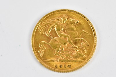 Lot 2558 - A George V half sovereign, 1914.