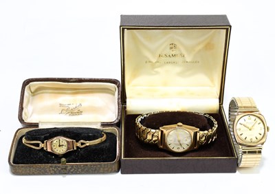 Lot 1697 - HELVETIA; a gentleman's 9ct gold cased...