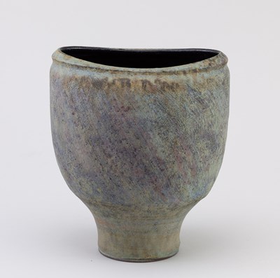 Lot 69 - CHRIS CARTER (born 1945); a squeezed bowl...
