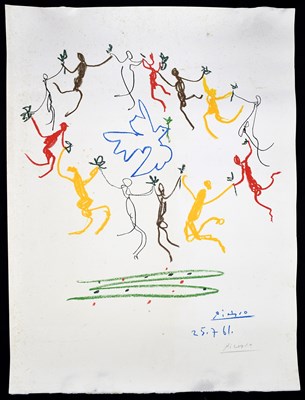 Lot 1123 - PABLO PICASSO (1881-1973); a signed print,...