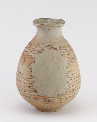 Lot 56 - BARBARA CASS (1921-1992); a faceted stoneware...