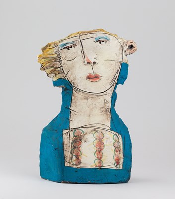 Lot 78 - CHRISTY KEENEY (born 1958); a white...