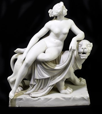 Lot 617 - MINTON; a 19th century Parianware figure,...