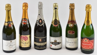 Lot 178 - CHAMPAGNE; six assorted bottles comprising a...