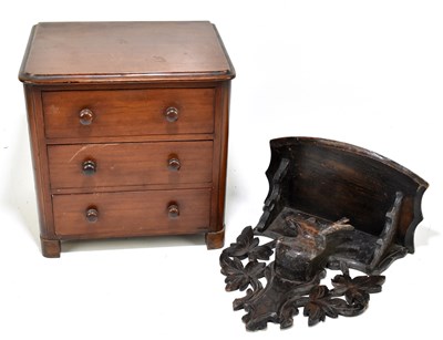 Lot 11 - A Black Forest shelf bracket, together with an...