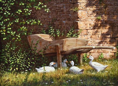 Lot 39 - EDWARD HERSEY (born 1948); acrylic on canvas, '...