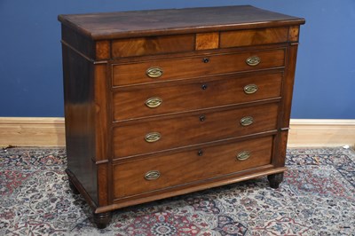 Lot 85 - A Victorian mahogany chest of drawers with two...