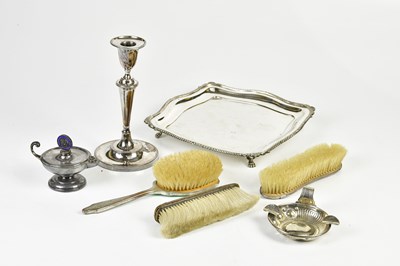 Lot 2047 - A hallmarked silver mounted dressing table...