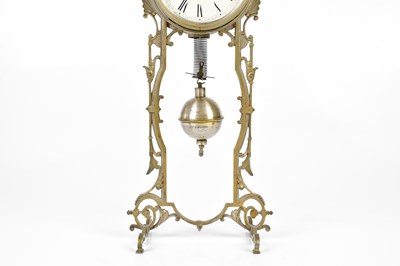 Lot 2092 - ANSONIA CLOCK COMPANY, NEW YORK, a silvered...