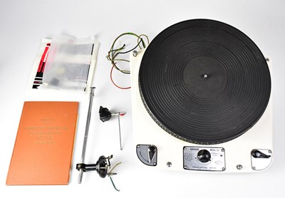 Lot 537 - GARRARD; a model 301 turntable in white,...