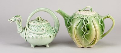 Lot 303 - JANE SMITH (born 1931); a porcelain teapot...