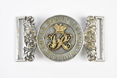 Lot 1526 - A Victorian Royal North Lincoln Militia belt...