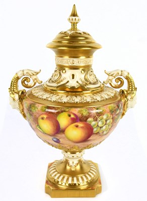 Lot 728 - JOHN FREEMAN FOR ROYAL WORCESTER; a twin...
