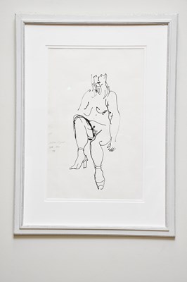 Lot 1661 - JOHN PIPER (1903-1992); ink drawing, 'Myfanwy -...