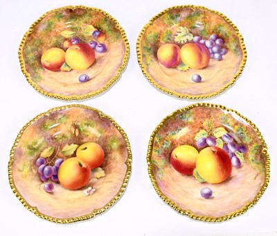 Lot 722 - LEAMAN & J. REED FOR ROYAL WORCESTER; four...