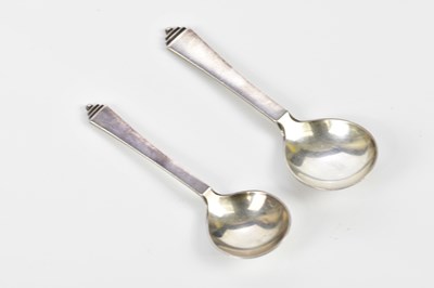 Lot 2267 - GEORG JENSEN; a sterling silver spoon in the...