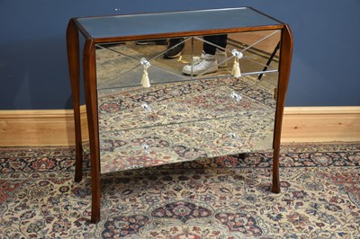 Lot 199 - A modern mirrored chest of three drawers,...