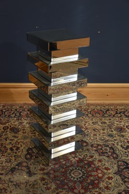 Lot 89 - A large modern mirror effect stand, height...