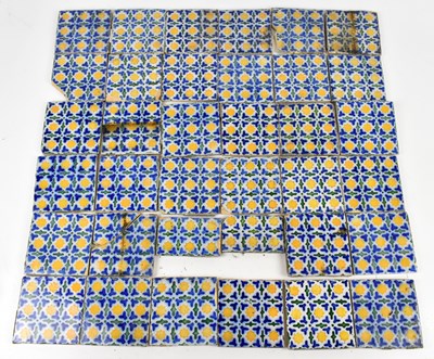 Lot 756 - A collection of Portuguese faiance style tiles,...