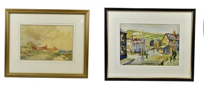 Lot 1645 - OSWALD GARSIDE (1879-1942); watercolour,...