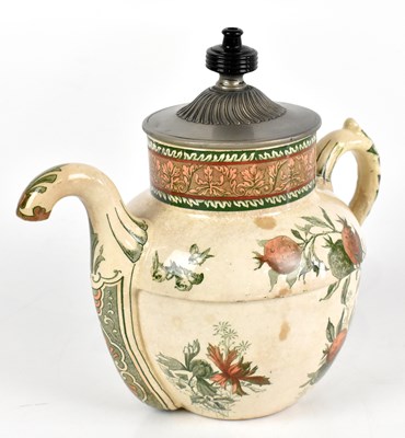 Lot 755 - DOULTON; a Royle's patent self-pouring teapot,...