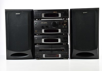 Lot 1159 - SONY; a MHC-EX9AV system and speakers.