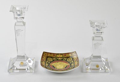 Lot 844 - VERSACE; an unused Rosenthal ceramic square...